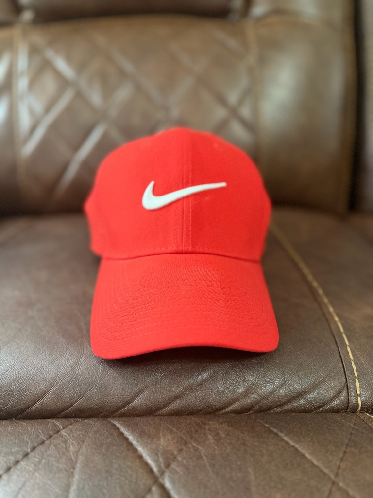 Nike DriFit Red Adjustable Baseball Cap Hat Swoosh Unisex